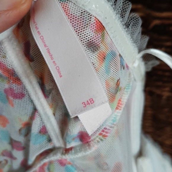 Victoria's Secret 90s Y2K Babydoll Corset 34B Mesh Fairy Bows Coquette Romantic - Picture 6 of 8